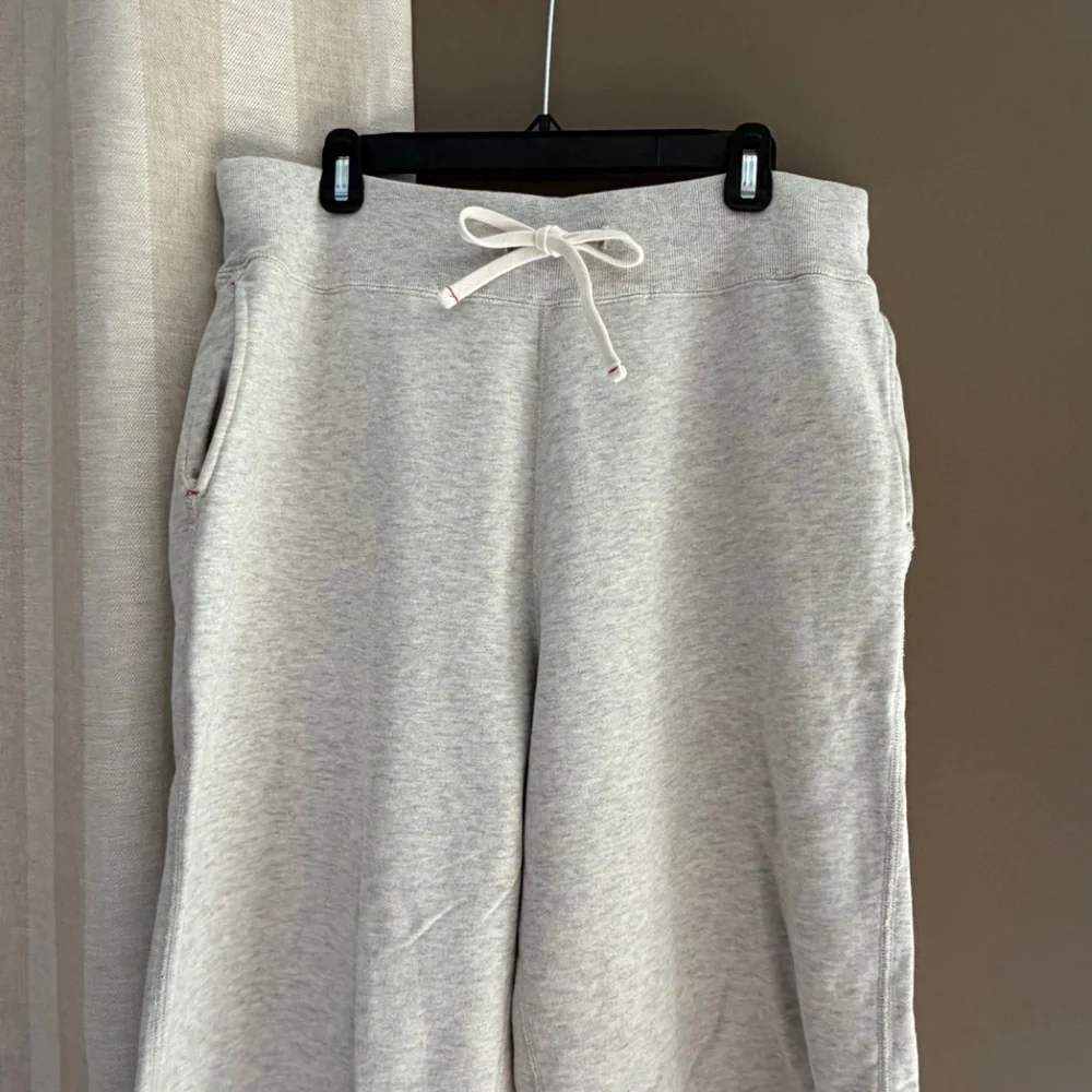 J. Crew Light Gray Wide Leg Heavier Weight Sweatpants, Size Large - Picture 2 of 12